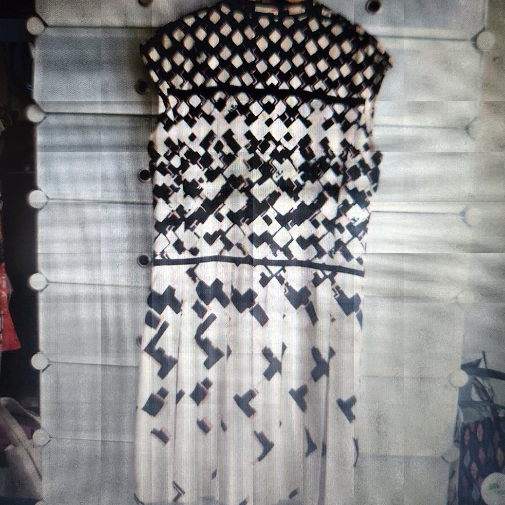 Tory Burch Drop Waist Sleeveless Dress Size 12